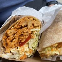 Buffalo wrap at Sweet to Lick in Williston Park