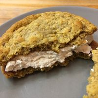 Pumpkin oatmeal whoopie pie  at Sweet to Lick in Williston Park