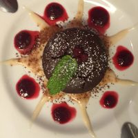 chocolate cake dessert at Le Potager du Marais - Saint Paul in Paris