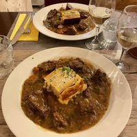 Seitan bourguignon with potatoes  at Le Potager du Marais - Saint Paul in Paris