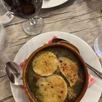 French onion soup   at Le Potager du Marais - Saint Paul in Paris