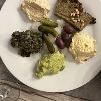 Tartinade plate with mushroom pate   at Le Potager du Marais - Saint Paul in Paris