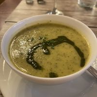 Vegan zucchini soup   at Le Potager du Marais - Saint Paul in Paris