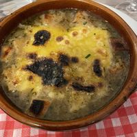 French onion soup  at Le Potager du Marais - Saint Paul in Paris