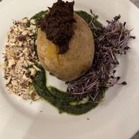 Entree potato with olive tapenade   at Le Potager du Marais - Saint Paul in Paris