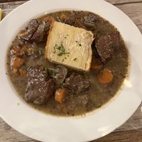 stirred tofu in red wine sauce with potatoes   at Le Potager du Marais - Saint Paul in Paris