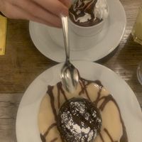 Chocolate mousse and cake  at Le Potager du Marais - Saint Paul in Paris