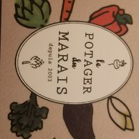 Card at Le Potager du Marais - Saint Paul in Paris