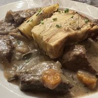 Seitan borginion with potatoes   at Le Potager du Marais - Saint Paul in Paris