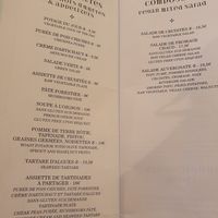 Menu at Le Potager du Marais - Saint Paul in Paris