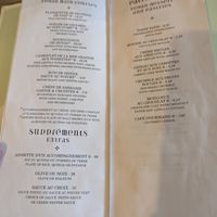 Menu at Le Potager du Marais - Saint Paul in Paris