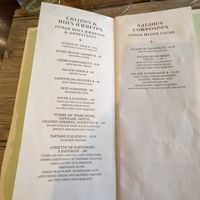 Menu at Le Potager du Marais - Saint Paul in Paris