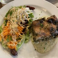 salad and lasagne  at Le Potager du Marais - Saint Paul in Paris