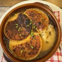Onion soupp  at Le Potager du Marais - Saint Paul in Paris