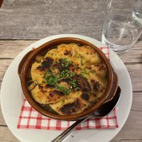 French onion soupp  at Le Potager du Marais - Saint Paul in Paris