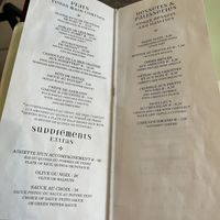 Menu   at Le Potager du Marais - Saint Paul in Paris