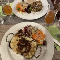 Casserole and nuts-algea pie  at Le Potager du Marais - Saint Paul in Paris