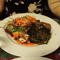 Spinach-Walnut Lasagna. at Le Potager du Marais - Saint Paul in Paris