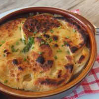 Onion soup with almond cheese at Le Potager du Marais - Saint Paul in Paris