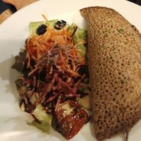 buckwheat pancake with mushrooms and leek at Le Potager du Marais - Saint Paul in Paris