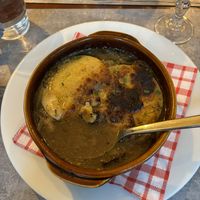 French onion soup   at Le Potager du Marais - Saint Paul in Paris