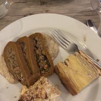 Stuffed seitan and potato gratin au poivre  at Le Potager du Marais - Saint Paul in Paris