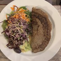 Stuffed lentil pancake  at Le Potager du Marais - Saint Paul in Paris