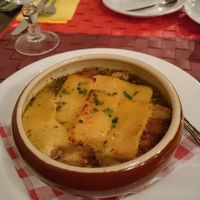 French onion soup at Le Potager du Marais - Saint Paul in Paris