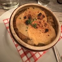 French onion soup   at Le Potager du Marais - Saint Paul in Paris