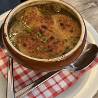 Onion soup   at Le Potager du Marais - Saint Paul in Paris