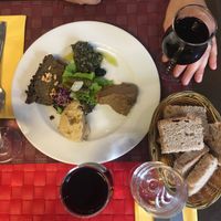 Plate of spreads and pâtes  at Le Potager du Marais - Saint Paul in Paris