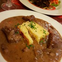 Boeuf bourguignon (seitan) at Le Potager du Marais - Saint Paul in Paris