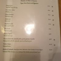 Menu at Le Potager du Marais - Saint Paul in Paris