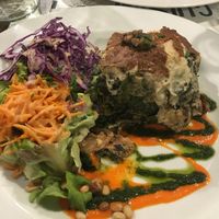 Spinach & walnut lasagna at Le Potager du Marais - Saint Paul in Paris