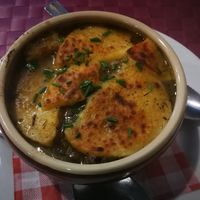Onion soup at Le Potager du Marais - Saint Paul in Paris