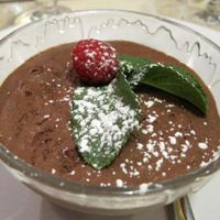 Chocolate mousse with really impressive texture. Worth dying for. at Le Potager du Marais - Saint Paul in Paris