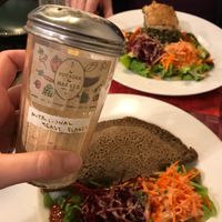 Nutritional yeast on every table  at Le Potager du Marais - Saint Paul in Paris