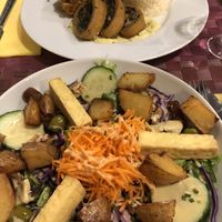 Salad and entree  at Le Potager du Marais - Saint Paul in Paris