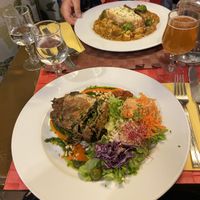 Lasagna de nueces y espinaca  at Le Potager du Marais - Saint Paul in Paris