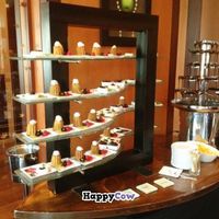 A wall of desserts, chocolate fountain included!!!  at Jill's Restaurant in Boulder