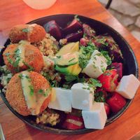 Falafel bowl at Diogenes in Athens