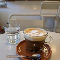 Cortado con leche de castaña at Barro Café - Zapiola in Buenos Aires