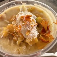 Sunny Boi with vegan churro whip   at Blended in Mililani