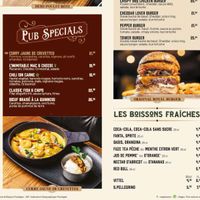 Menu   at The Royal Pub - Disney Village in Chessy