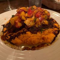 Vegan extravaganza with Seitan instead of tofu at Cafe Con Leche in Newtown