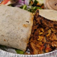 Vegan mole burrito at Cafe Con Leche in Newtown