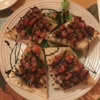 Vegan bruschetta. SO GOOD. If you like bruschetta and you like balsamic.. get it!! I get it every single time.  at Cafe Con Leche in Newtown