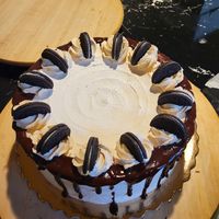 Chocolate cake with "brigadeiro" at Porto Vegan Market in Porto