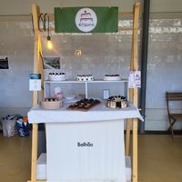 The Vegan Cake stand at Porto Vegan Market in Porto