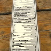 Menu  at The Potato in Mccarthy